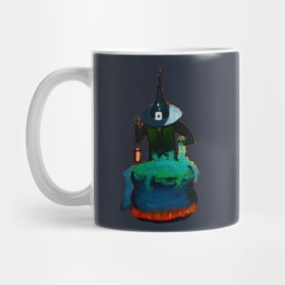 Spooky witch with a cauldron - Cool Mug